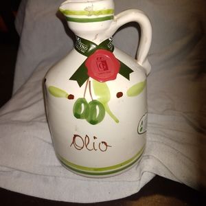Vintage Galantino olive oil jug